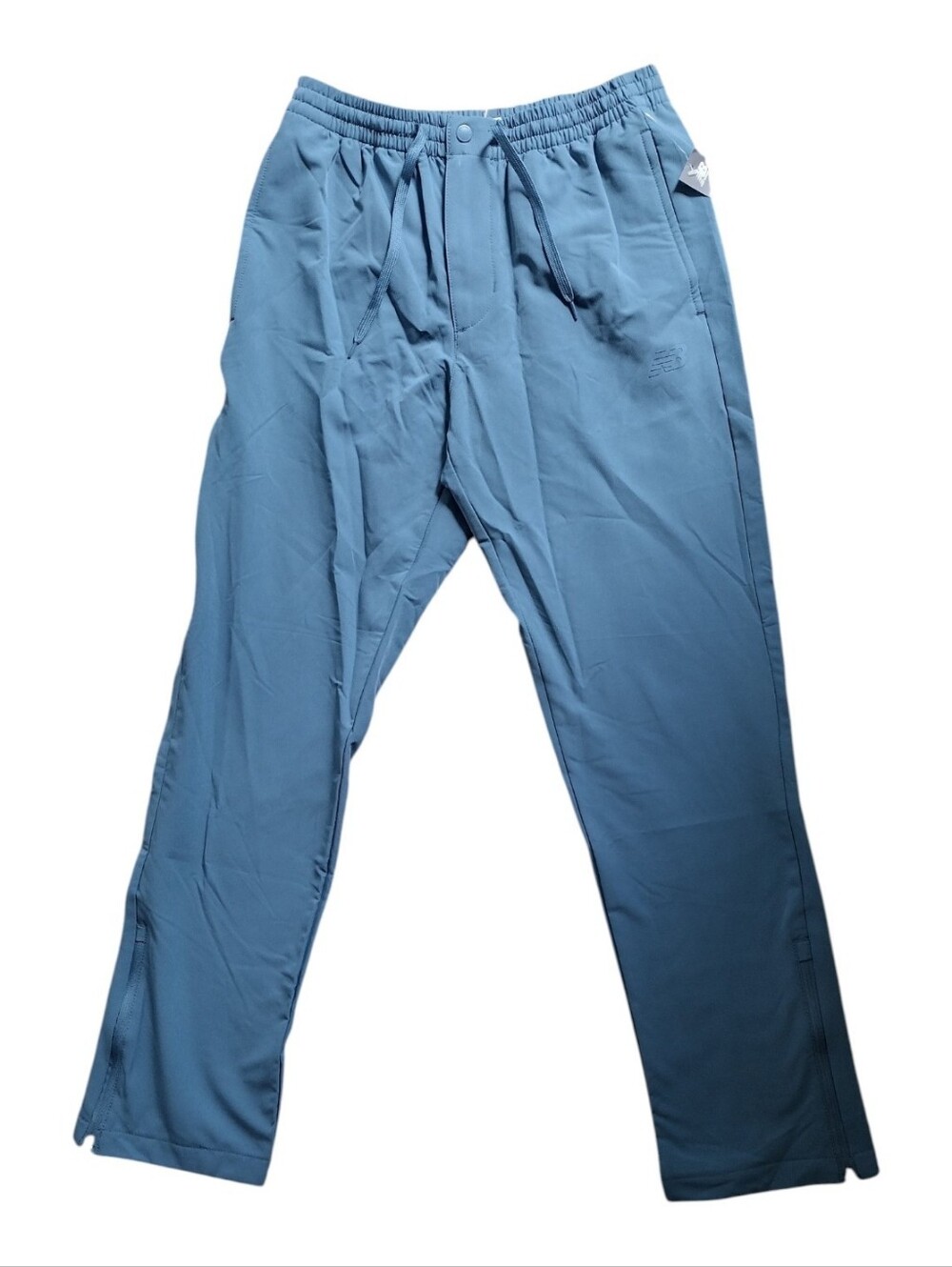 Women's Blue Elastic-Waist Active Pants